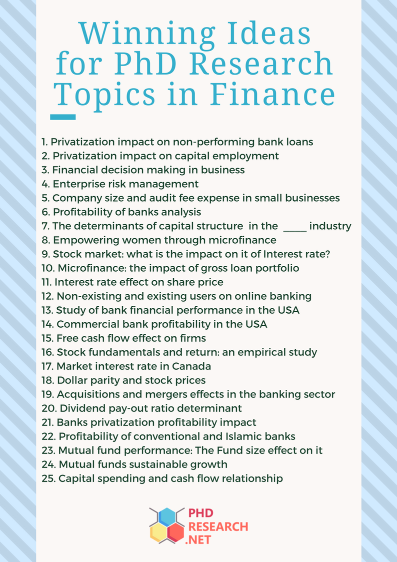 phd topics on development finance