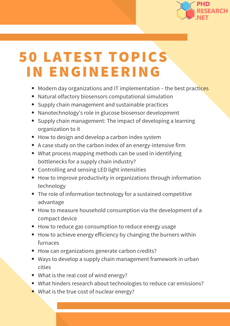 great 50 research topics in engineering